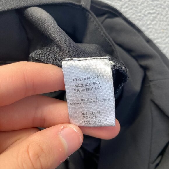 Miss Avenue pant Black wide leg palazzo travel easy care, Size Large,Elastic Wai - Picture 9 of 10